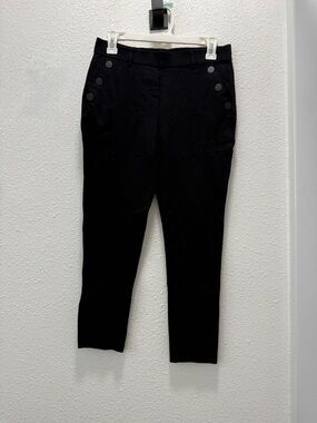 Miss Ashley Petite Black featuring a sailor-button style  stretch material Sz(PS